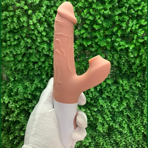 Dương vật giả đa năng rung, thụt, bú - DV73B