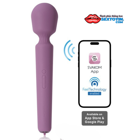 Chày Rung Cỡ Lớn Siêu Mạnh, Điều Khiển Qua App Svakom Emma Neo 2 - DC90N2