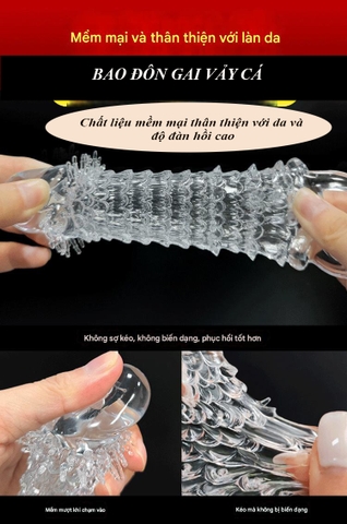 Bao đôn dên vảy rồng có quai đeo - BD45A