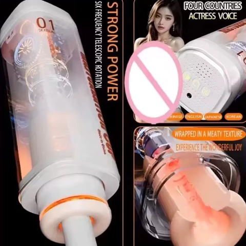 Cốc thủ dâm tự động xoay thụt rên giá rẻ