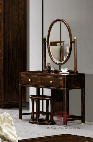 BÀN TRANG ĐIỂM INDOCHINE GỖ ÓC CHÓ THANH MẢNH, SANG TRỌNG 2352