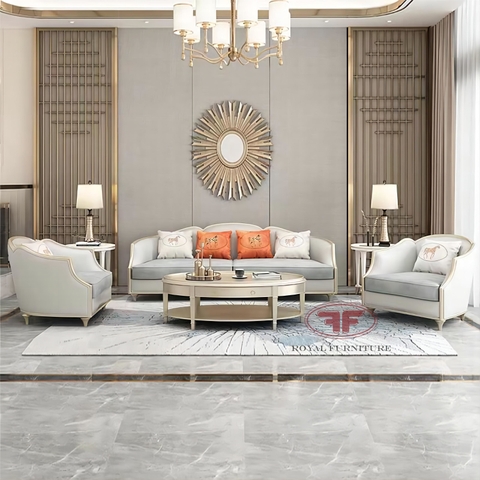 SOFA PHÒNG KHÁCH HIỆN ĐẠI LUXURY NHẬP KHẨU CAO CẤP 8803