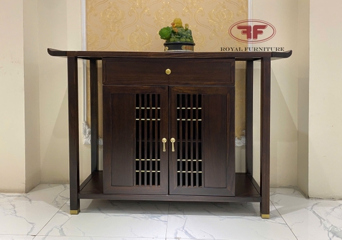 TỦ CONSOLE INDOCHINE GỖ ÓC CHÓ NHẬP KHẨU HT2506