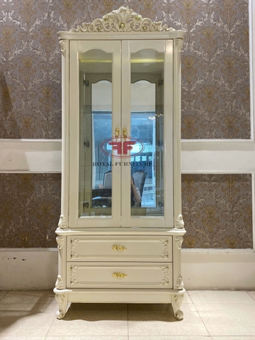 TỦ RƯỢU 2 CÁNH TÂN CỔ ĐIỂN GỖ TỰ NHIÊN 932B