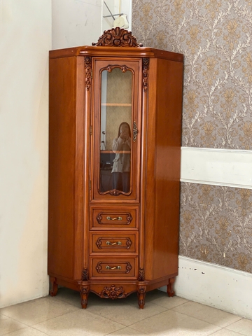 TỦ GÓC TRANG TRÍ TÂN CỔ ĐIỂN GỖ NHẬP KHẨU 618