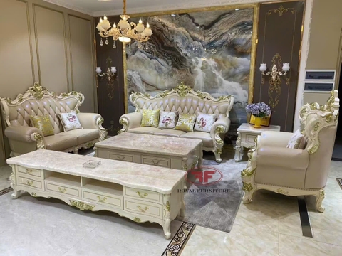 SOFA PHÒNG KHÁCH TÂN CỔ ĐIỂN GỖ TỰ NHIÊN