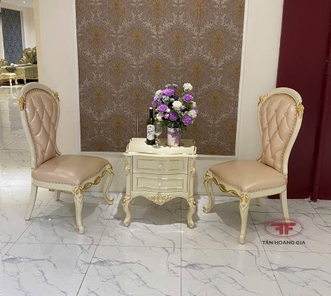 BỘ BÀN TRÀ 2 GHẾ THƯ GIÃN TÂN CỔ ĐIỂN CHO PHÒNG NGỦ ĐẸP D501