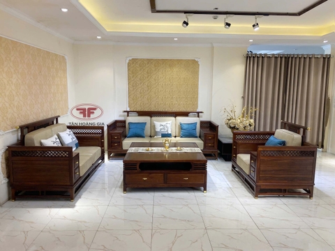 BỘ GHẾ SOFA INDOCHINE GỖ ÓC CHÓ A05-9805
