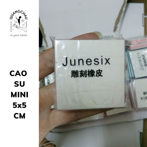 Cao su khắc dấu handmade (size 5cm x 5cm)_CS5
