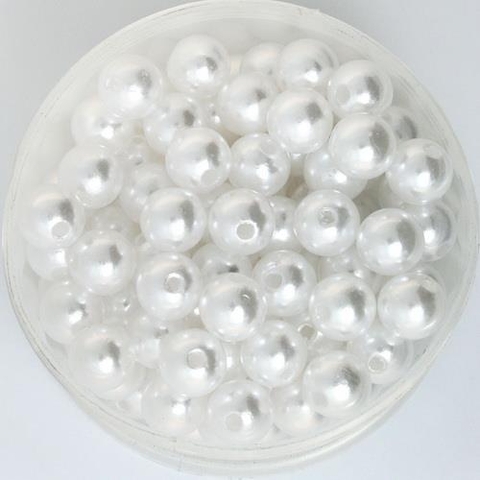 Túi 30 hạt ngọc trai nhựa trắng 7mm_CH43
