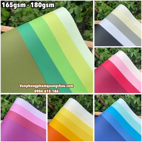 Giấy mỹ thuật - Kích thước 79cm x 109cm or 70cm x 100cm (ĐL 165gsm - 180gsm) - Set 06 tờ_GHM120