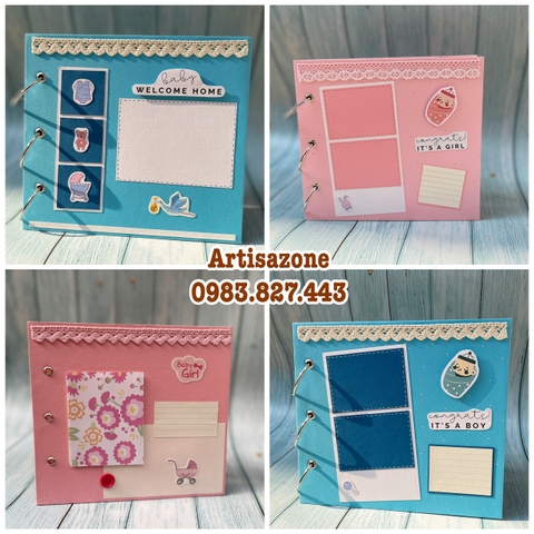 Album, Scrapbook dán ảnh Baby dành cho bé yêu - 01 quyển_ABOR150