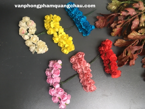 Cành hoa hồng giấy_HM19