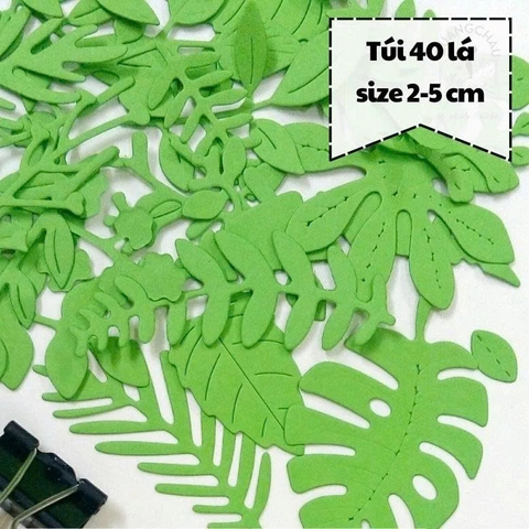 Lá họa tiết từ giấy mỹ thuật - Trang trí scrapbook, love box, album, thiệp_QC51