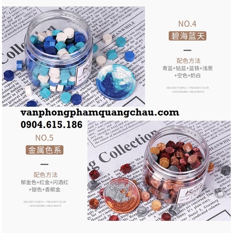 Sáp đóng dấu niêm phong dạng viên theo tông màu- (150 viên)_CD45