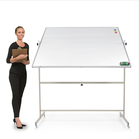 Bảng Lật 2 Mặt Trắng Cao Cấp, Thay Đổi Chiều Cao Vadoto Nanotech (D2-T1T1-17N)