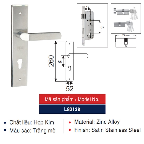 Khóa gạt hợp kim NEWNEO L82138