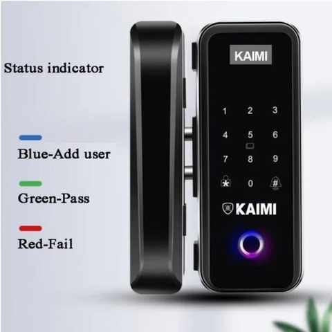 Khoá vân tay cửa kính Kaimi CK105