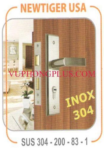 Khóa gạt inox cửa phòng Newtiger SUS 304-200-83-1