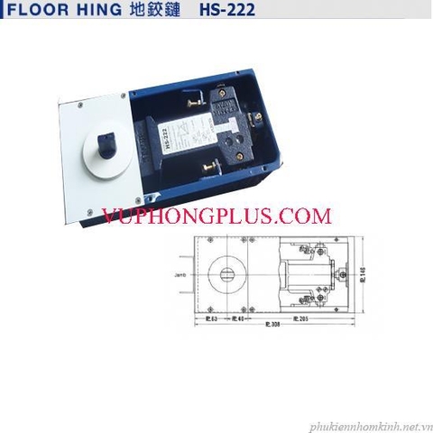 Bản lề sàn Newstar HS-222