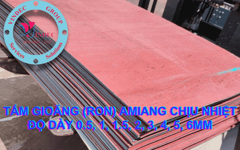 Tấm Gioăng (Ron) Amiang Chịu Nhiệt Độ Dày 0.5, 1, 1.5, 2, 3, 4, 5, 6mm