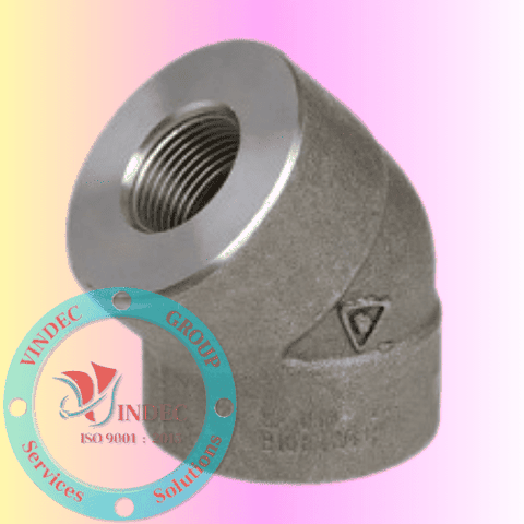 Co Cút Áp Lực Cao 45 Độ Nối Ren