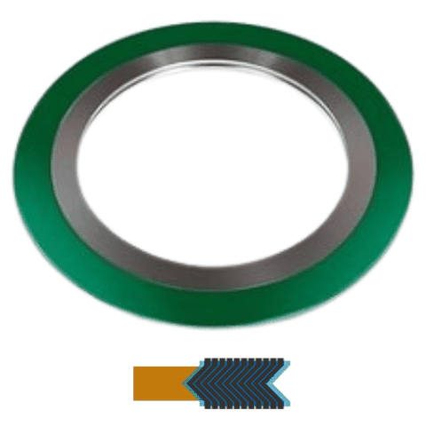 Gioăng Thép Xoắn 2 Vành Chặn Ngoài