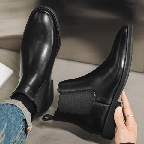 Giày Boot Nam -  Chelsea Boot nam size lớn, phong cách retro, giày da nam công sở lịch lãm GN1489