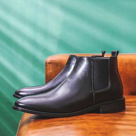 Giày Boot Nam - Chelsea Boots Nam Khóa Kéo VIE GN396