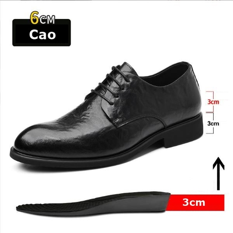 Giày Tây Nam đế độn 6cm Tăng Chiều Cao GN455