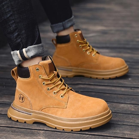 Giày Boot Nam Đế Cao Màu Vàng PALA GN400