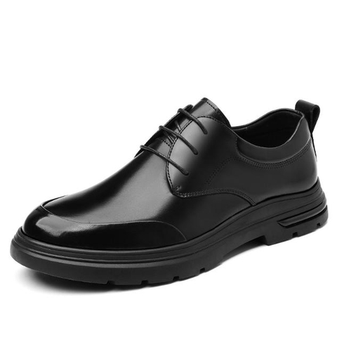 Giày Boot Nam Cổ Thấp Đen Cao Cấp – Thiết Kế Mũi Tròn, Chống Trơn, Cực Êm Chân GN494