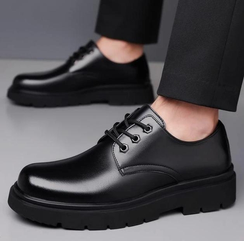 Giày Boot Nam Cổ Thấp Derby – Da Trơn Cao Cấp, Đế Dày Chống Trượt, Phong Cách Lịch Lãm GN509