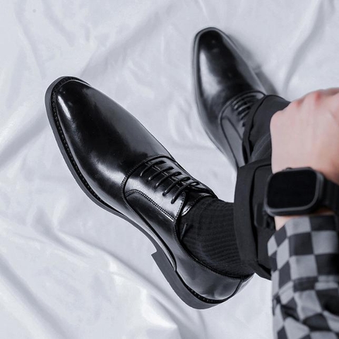 Giày Tây Nam Da Bóng Cao Cấp – Form Lịch Lãm, Tăng Sự Sang Trọng Cho Phái Mạnh GTA75 (CÓ SIZE TO 45-46)