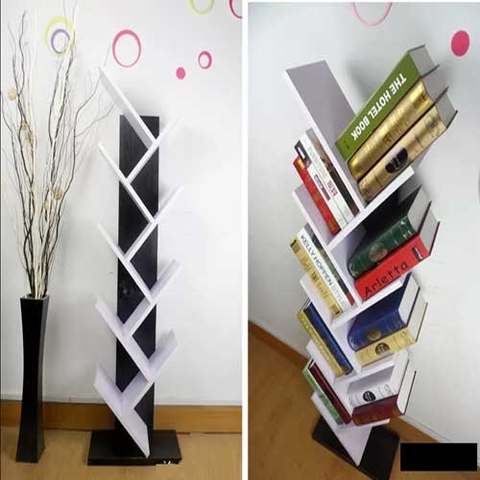 kệ gỗ trang trí hình cây KS-009