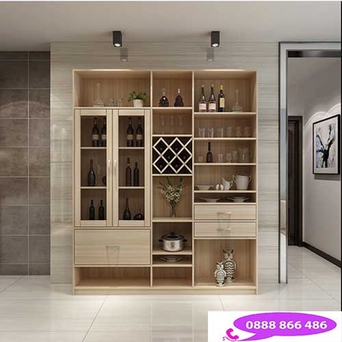 tủ rượu gỗ công nghiệp TR-032