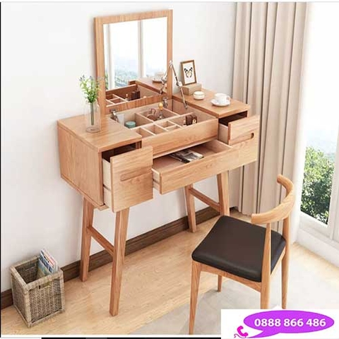 bàn trang điểm gỗ sồi hiện đại BTD-154