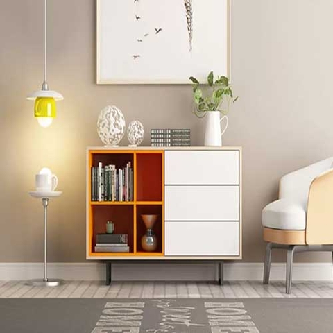 tủ trang trí chân sắt TT-038