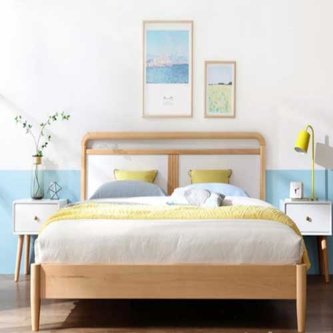 Giường ngủ gỗ kiểu dáng hiện đại G-401
