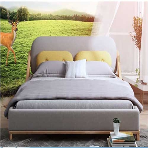 Giường ngủ gia đình hiện đại bọc nỉ G407