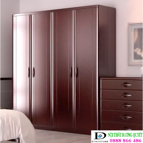 Mẫu tủ quần áo gỗ tự nhiên TA-024