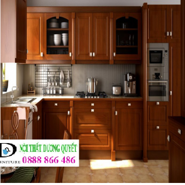 Tủ bếp gỗ xoan đào TB-015