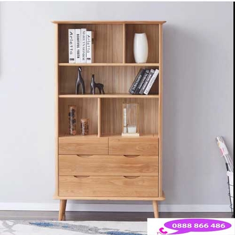 giá sách gỗ sồi tự nhiên KS-420