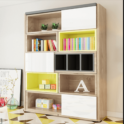 Giá sách hiện đại bằng gỗ công nghiệp KS-418