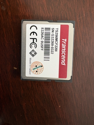 Thẻ nhớ CF Card 256Mb Industrial grade TS256MCF220I