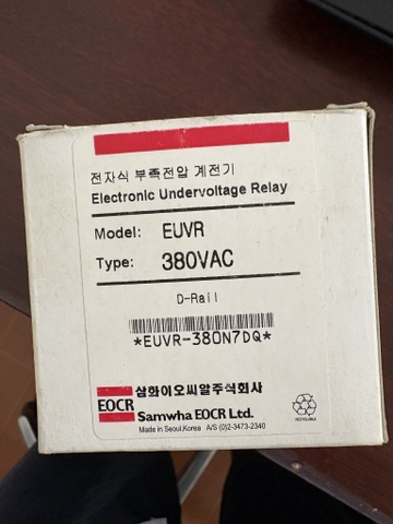 Rơ le bảo vệ thấp áp Samwha EUVR 380VAC