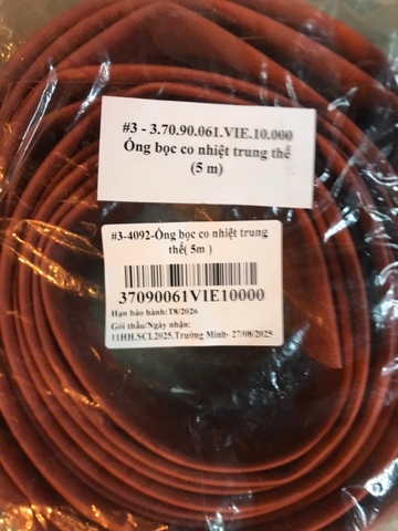 Ống bọc co nhiệt trung thế 10kV, D40mm