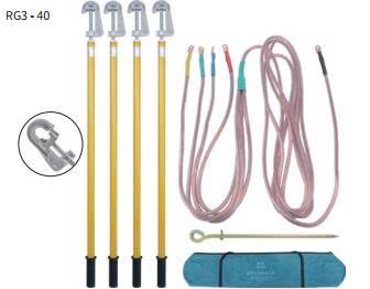 Thanh nối đất điện áp thấp (loại xoắn ngoài trời)