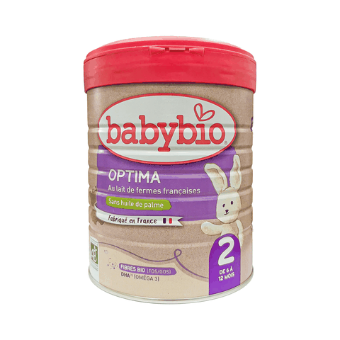 Sữa bò hữu cơ Babybio số 2 dòng Optima bổ sung lợi khuẩn 800g (6 - 12 tháng)