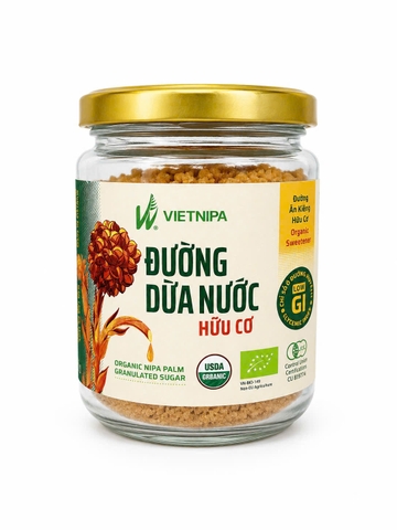 Đường dừa nước hữu cơ VIETNIPA - 100g